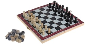 Набор настольных игр 3 в 1: нарды, шахматы и шашки