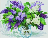 Алмазная мозаика Сирень в кувшине GF2445