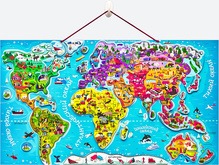 Магнитный пазл Карта мира