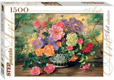 Пазл Цветы в вазе 1500