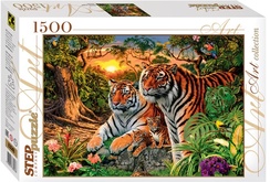 Пазл Сколько тигров 1500