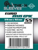Протекторы Pantheon Sleeves. Euro. Зевс Эпик (59x92 мм, 55 шт.)