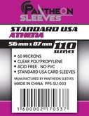 Протекторы Pantheon Sleeves. Standart USA. Афина (56x87 мм, 110 шт.)
