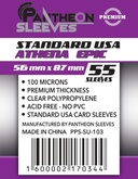 Протекторы Pantheon Sleeves. Standart USA. Афина Эпик  (56x87 мм, 55 шт.)