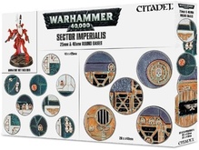 Warhammer 40,000 Sector imperialis 25mm & 40mm Round Bases