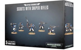 Warhammer 40,000. Space Marines. Scouts With Sniper Rifles
