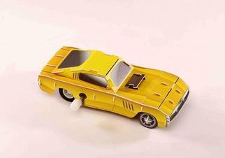 3D-пазл Заводной: Желтый гонщик