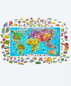 Магнитный пазл Карта мира