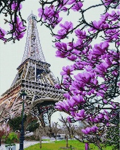 Алмазная мозаика Весенняя красота Парижа GF3861