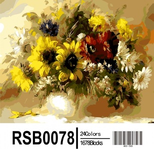 Картина по номерам Цветочное великолепие RSB0078