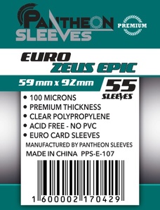 Протекторы Pantheon Sleeves. Euro. Зевс Эпик (59x92 мм, 55 шт.)