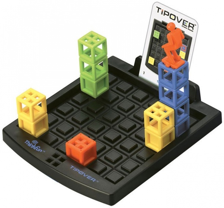 Головоломка кубы игра. Головоломка THINKFUN Tipover (7070-ru). Кубическая головоломка Tipover. Настолка с кубами. Настольная игра THINKFUN.